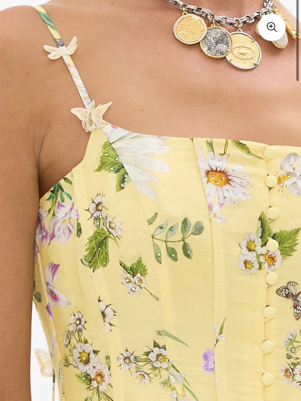 Camilla Daisy Chains Linen-Silk Dress - Picture 5 of 7